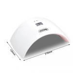 Φουρνάκι Νυχιών 24W UV LED Hoomei HM-7340 Λευκό - Image 4