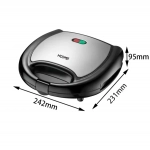 Hoomei HM-5820 Τοστιέρα για 2 Τοστ 750W Μαύρη - Image 4