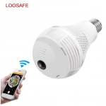 SM-B2-R Κρυφή κάμερα σε πανοραμική λάμπα οροφής 360º WiFi με καταγραφή βίντεο MicroSD σύνδεση με κινητό 1080p