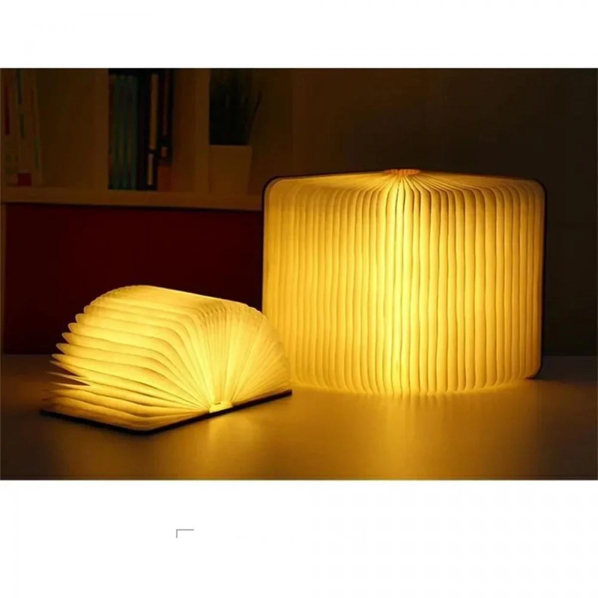 Διακοσμητικό Φωτιστικό Βιβλίο LED Μπαταρίας σε Καφέ Χρώμα - Photo7