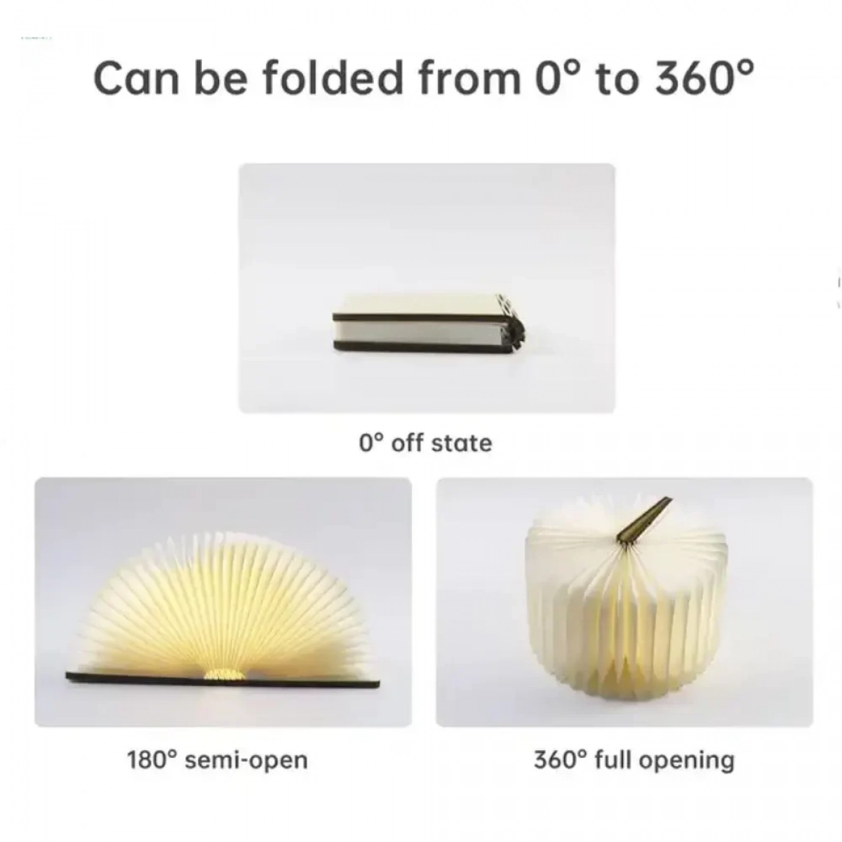 Διακοσμητικό Φωτιστικό Βιβλίο LED Μπαταρίας σε Καφέ Χρώμα - Photo9