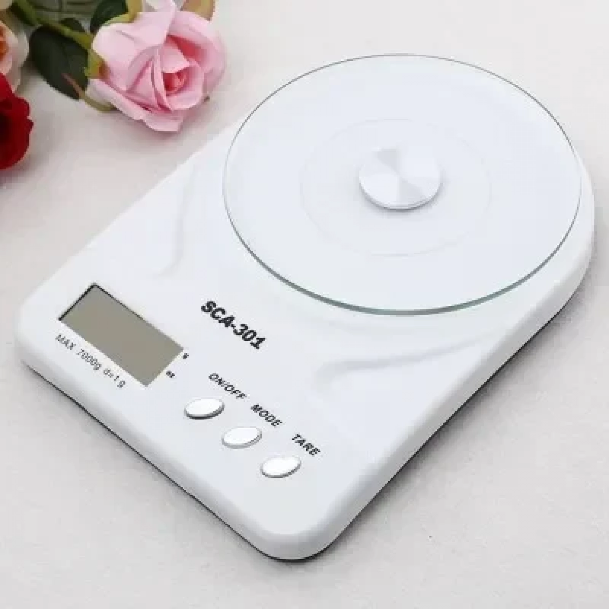 Ψηφιακή Ζυγαριά Κουζίνας 7kg White SCA-301