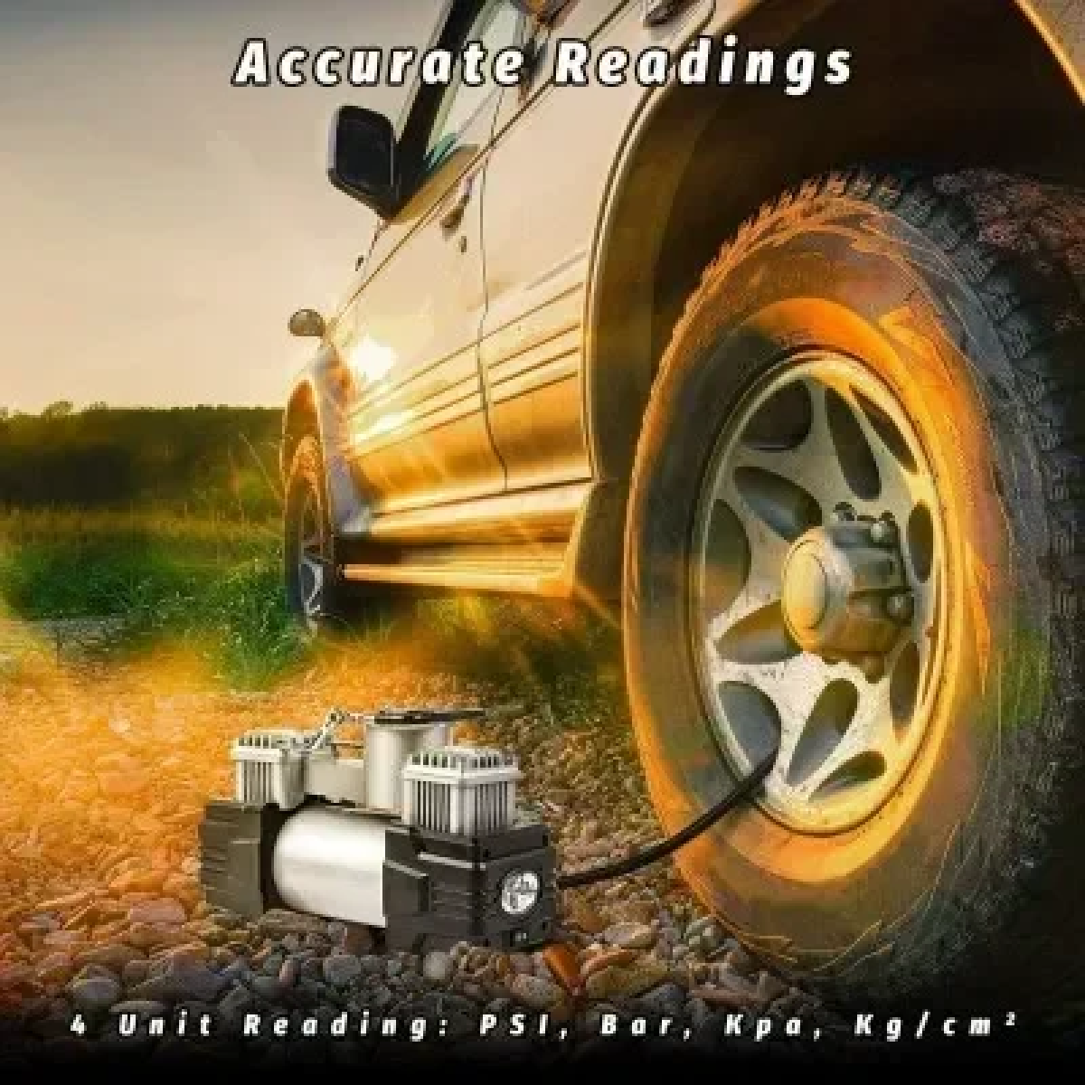 Τρόμπα Αυτοκινήτου 150PSI με Καλώδιο Αναπτήρα 12V Μανόμετρο & Θήκη Μεταφοράς BCTK-628-4X4-OEM