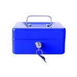 Μεταλλικός κουμπαράς Motarro 12.5x9x5.5εκ Μπλε MI027-1
