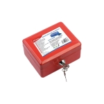 Μεταλλικός κουμπαράς Motarro 12.5x9x5.5εκ Κόκκινο MI027-1
