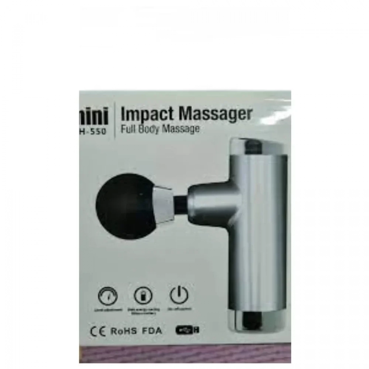 Mini Massage Gun KH 550 για Fascia σε Ασημί Χρώμα - Photo5