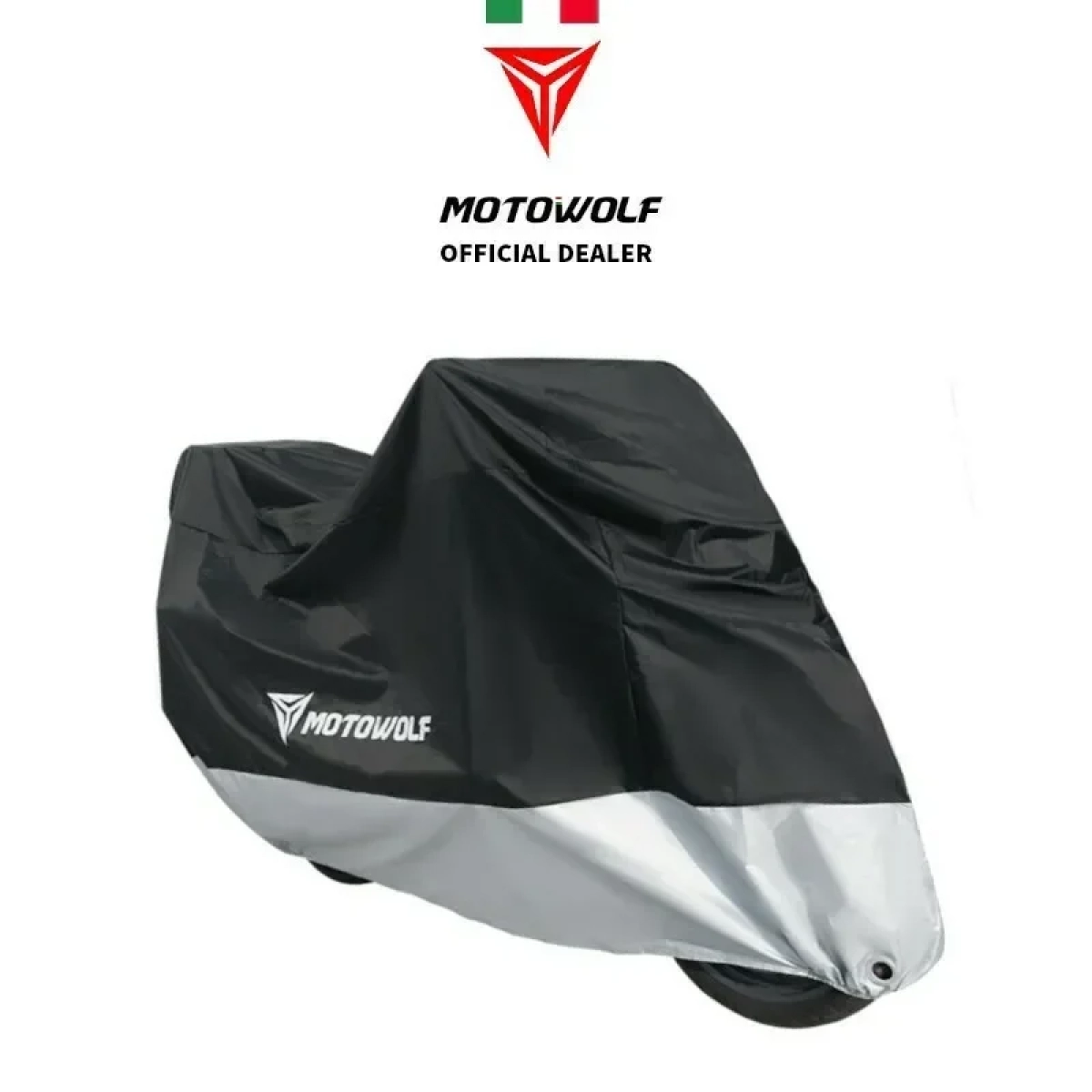 Motowolf Αδιάβροχη κουκούλα μοτοσυκλέτας L 220x95x110 cm - Μαύρο ασημί RA-55