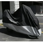 Motowolf Αδιάβροχη κουκούλα μοτοσυκλέτας XXXL 265x105x125 cm - Μαύρο ασημί RA-55 - Image 2