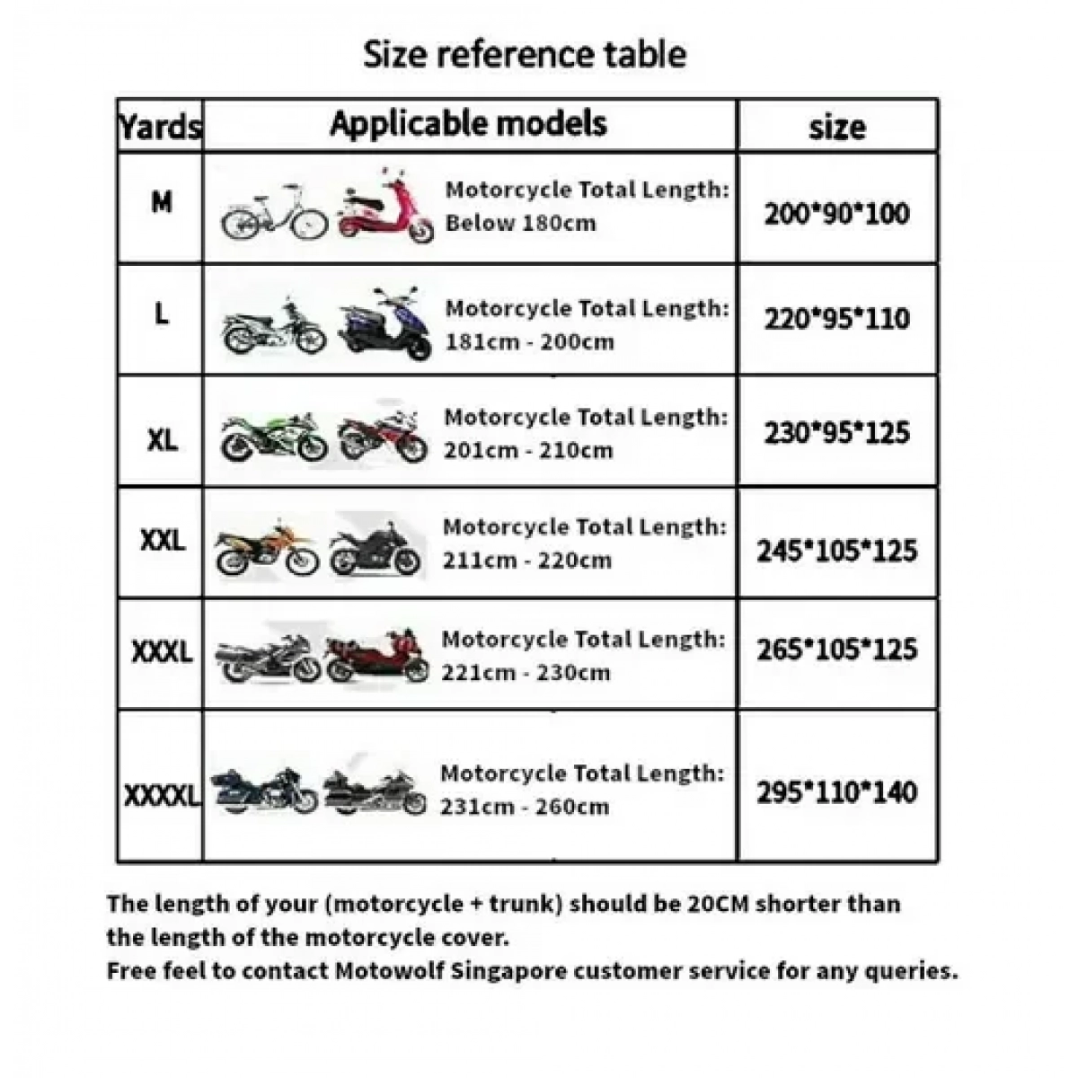 Motowolf Αδιάβροχη κουκούλα μοτοσυκλέτας XXXXL 295x110x140 cm - Μαύρο ασημί RA-55 - Image 3