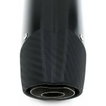 Universal Τελικό Εξάτμισης 37-53mm από Ανοξείδωτο Ατσάλι με Carbon - Μαύρο