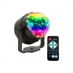 Bailong Mini Magic Ball Διακοσμητικό Φωτιστικό με Φωτισμό RGB Party Light LED σε Μαύρο Χρώμα