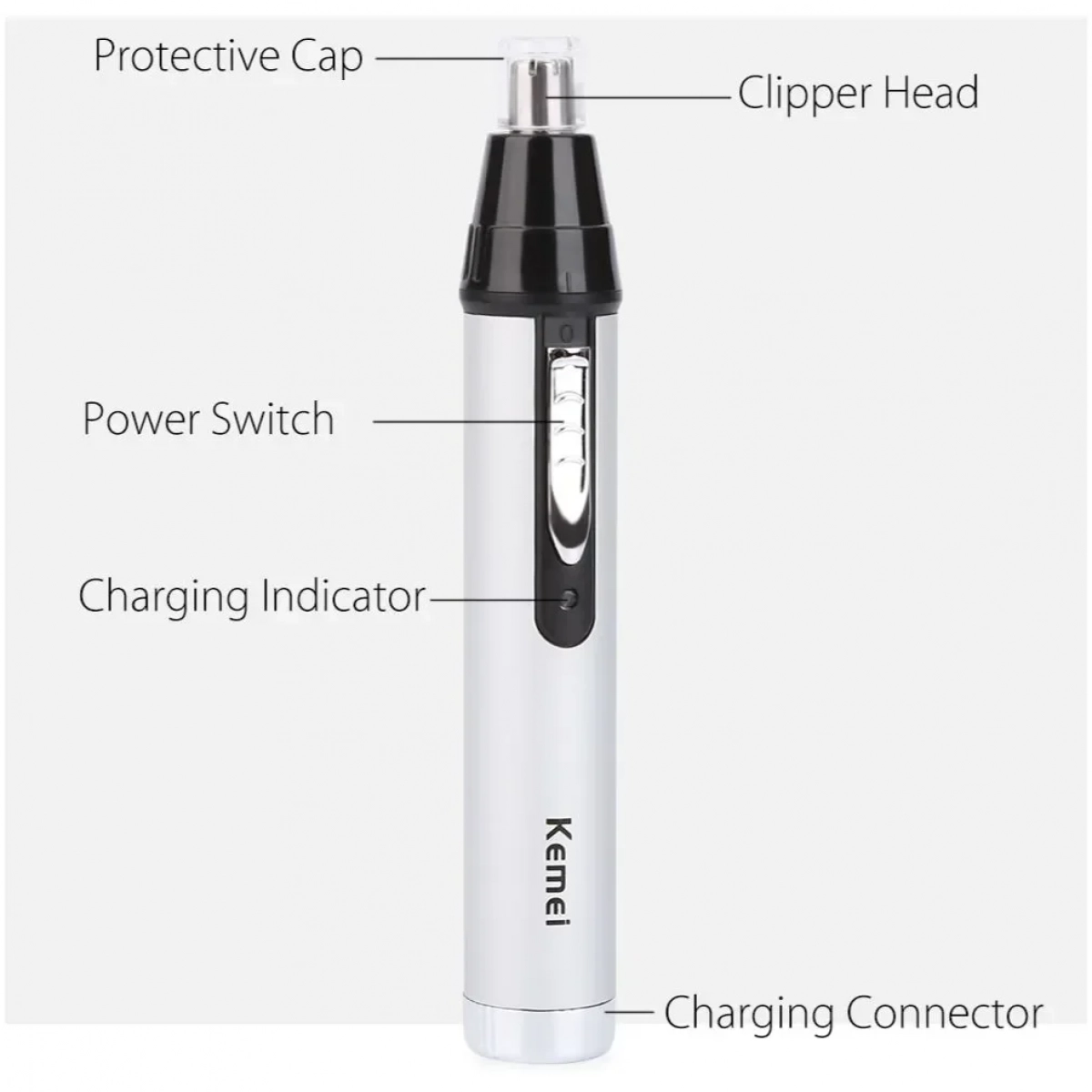 Kemei Trimmer Μηχανή KM-6652