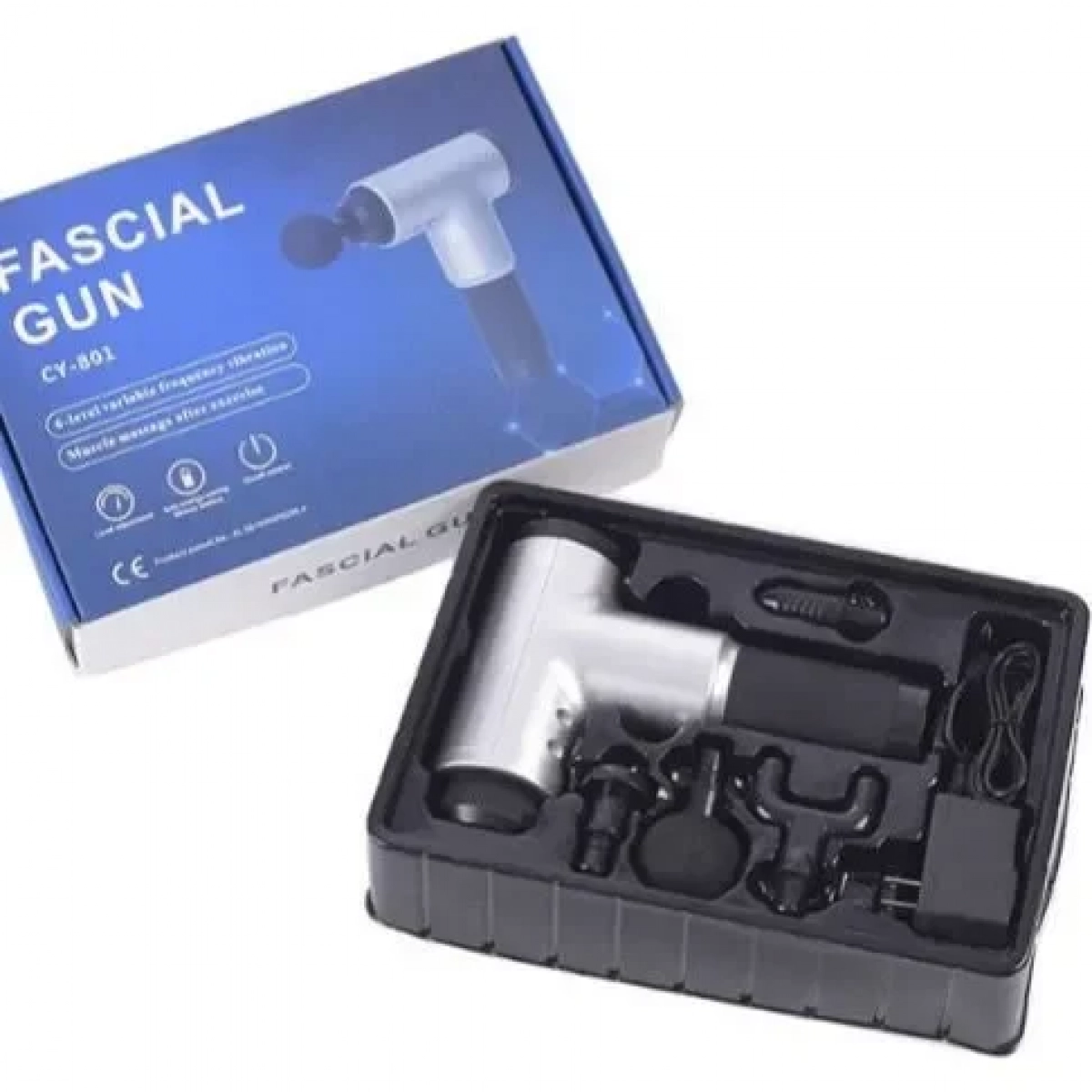 Συσκευή Μασάζ για το Σώμα Muscle Massager Fascial Gun CY-801 Grey