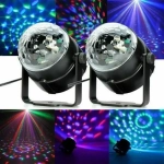 Bailong Mini Magic Ball Διακοσμητικό Φωτιστικό με Φωτισμό RGB Party Light LED σε Μαύρο Χρώμα