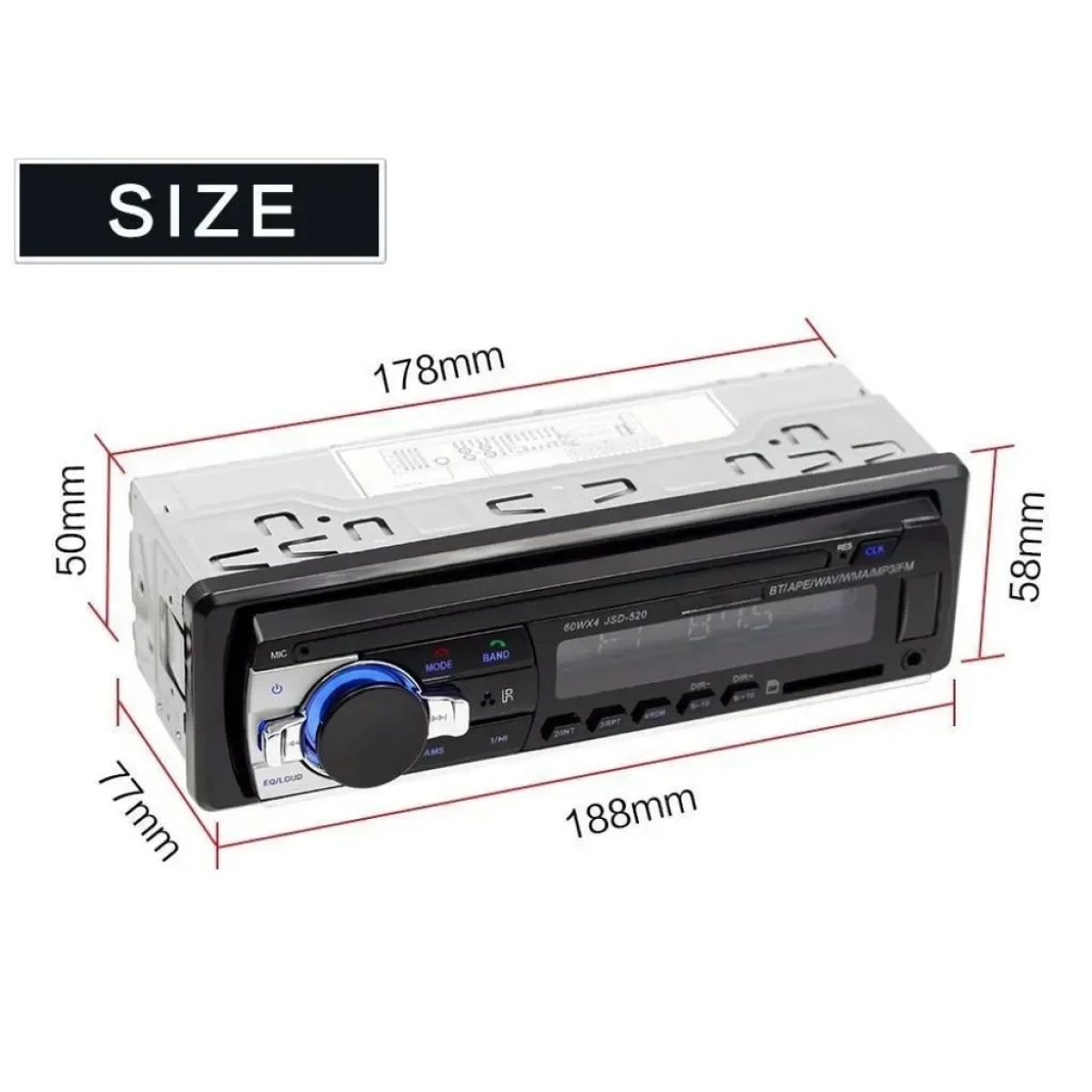 Ηχοσύστημα Αυτ/Του OEM JSD – 520 Wireless Bluetooth Car MP3 Player