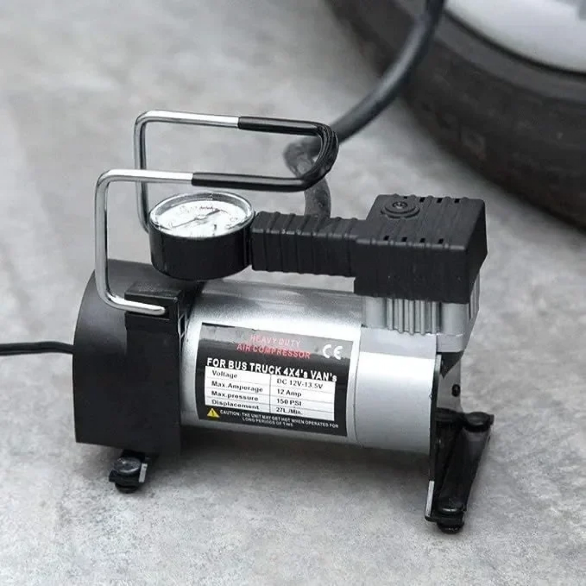 Τρόμπα Αυτοκινήτου 150PSI με Καλώδιο Αναπτήρα 12V 200