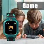 Ezra Παιδικό Smartwatch με Καουτσούκ/Πλαστικό Λουράκι Πράσινο OEM0024