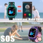 Ezra Παιδικό Smartwatch με Καουτσούκ/Πλαστικό Λουράκι Πράσινο OEM0024