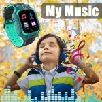 Ezra Παιδικό Smartwatch με Καουτσούκ/Πλαστικό Λουράκι Πράσινο OEM0024