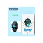 Ezra Παιδικό Smartwatch με Καουτσούκ/Πλαστικό Λουράκι Πράσινο OEM0024