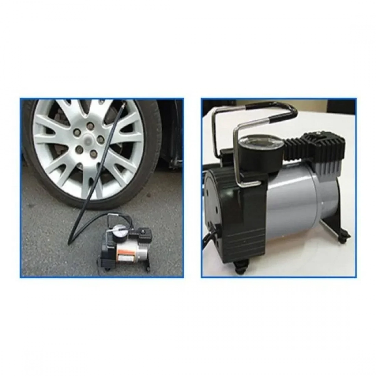 Αυτοκινητική αντλία αέρα, αναπτήρας 12V διπλού κυλίνδρου 16554