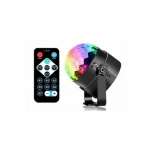 ISC2650 Διακοσμητικό Φωτιστικό με Φωτισμό RGB Party Light LED σε Μαύρο Χρώμα