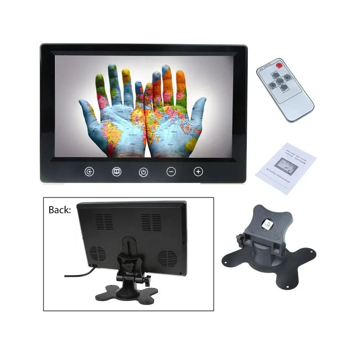 9” TFT/LED Hi-Res DISPLAY MONITOR AU-SP-0025