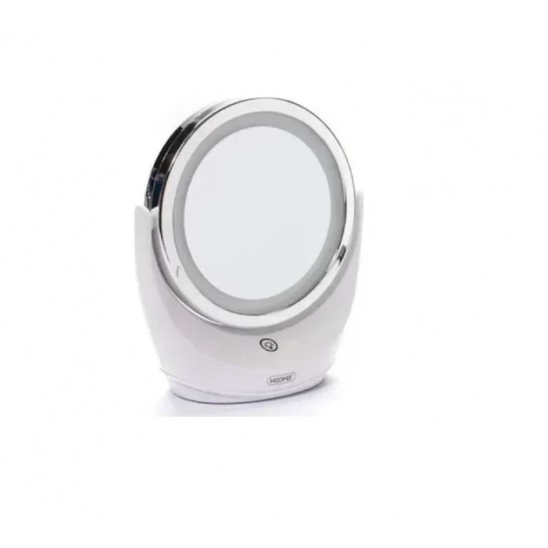 Hoomei Καθρέπτης Μακιγιάζ Επιτραπέζιος με Φως Zoom x10 11cm Λευκός