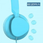 EZRA BH04 Ενσύρματα ακουστικά κεφαλής 3,5mm γαλάζιο - Image 2