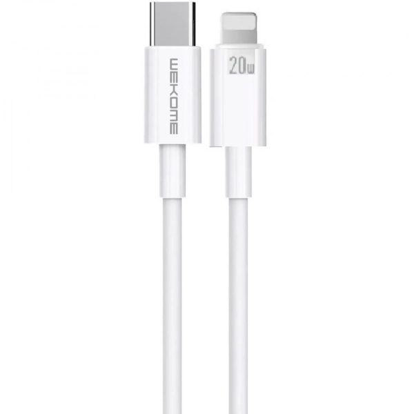 WK WDC-168 USB-C to Lightning Cable 20W Λευκό 1m