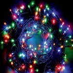 100 Χριστουγεννιάτικα Λαμπάκια LED Πολύχρωμα 8Μ Εξωτερικού χώρου σε Σειρά με Πράσινο Καλώδιο Arrango AN57296