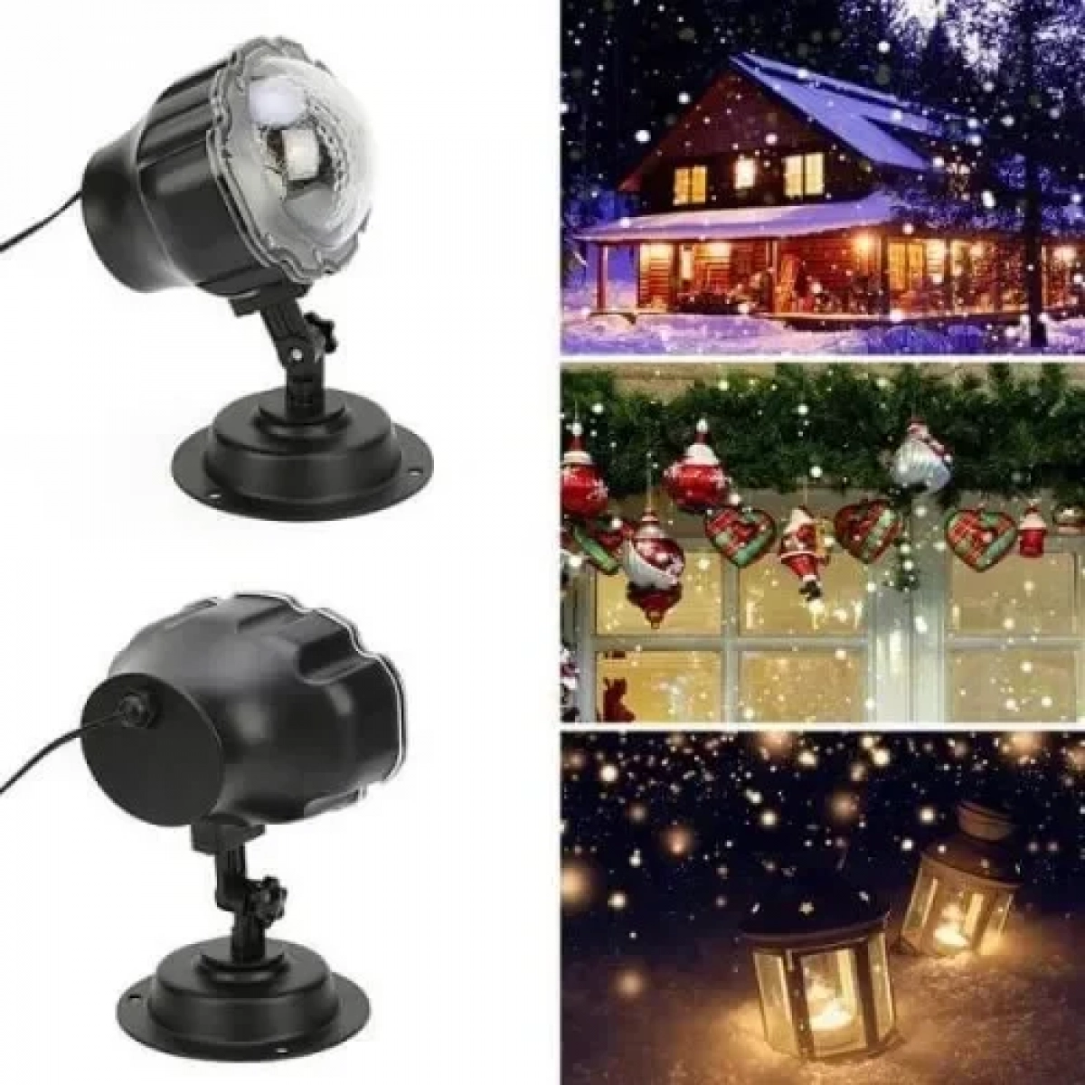 ΝΥΧΤΕΡΙΝΟΣ ΧΡΙΣΤΟΥΓΕΝΝΙΑΤΙΚΟΣ ΦΩΤΙΣΜΟΣ LASER – CHRISTMAS SNOW FLOWER LAMP ΛΕΥΚΟ