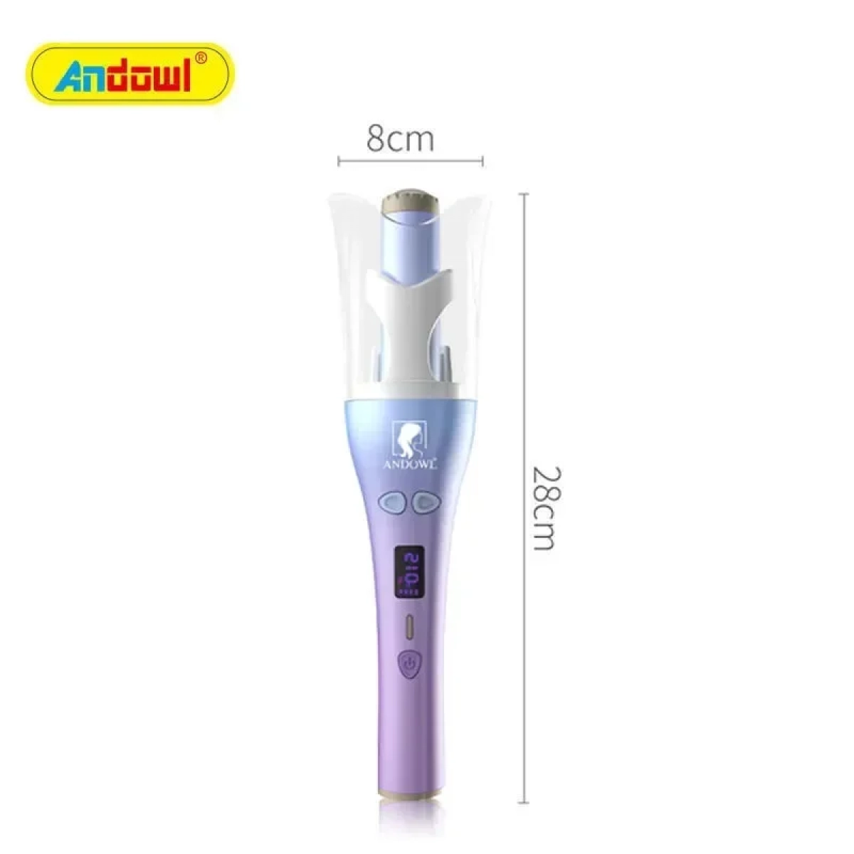 ANDOWL Ηλεκτρική βούρτσα για μπούκλες Q-M203 25W 80°-210° - Image 4