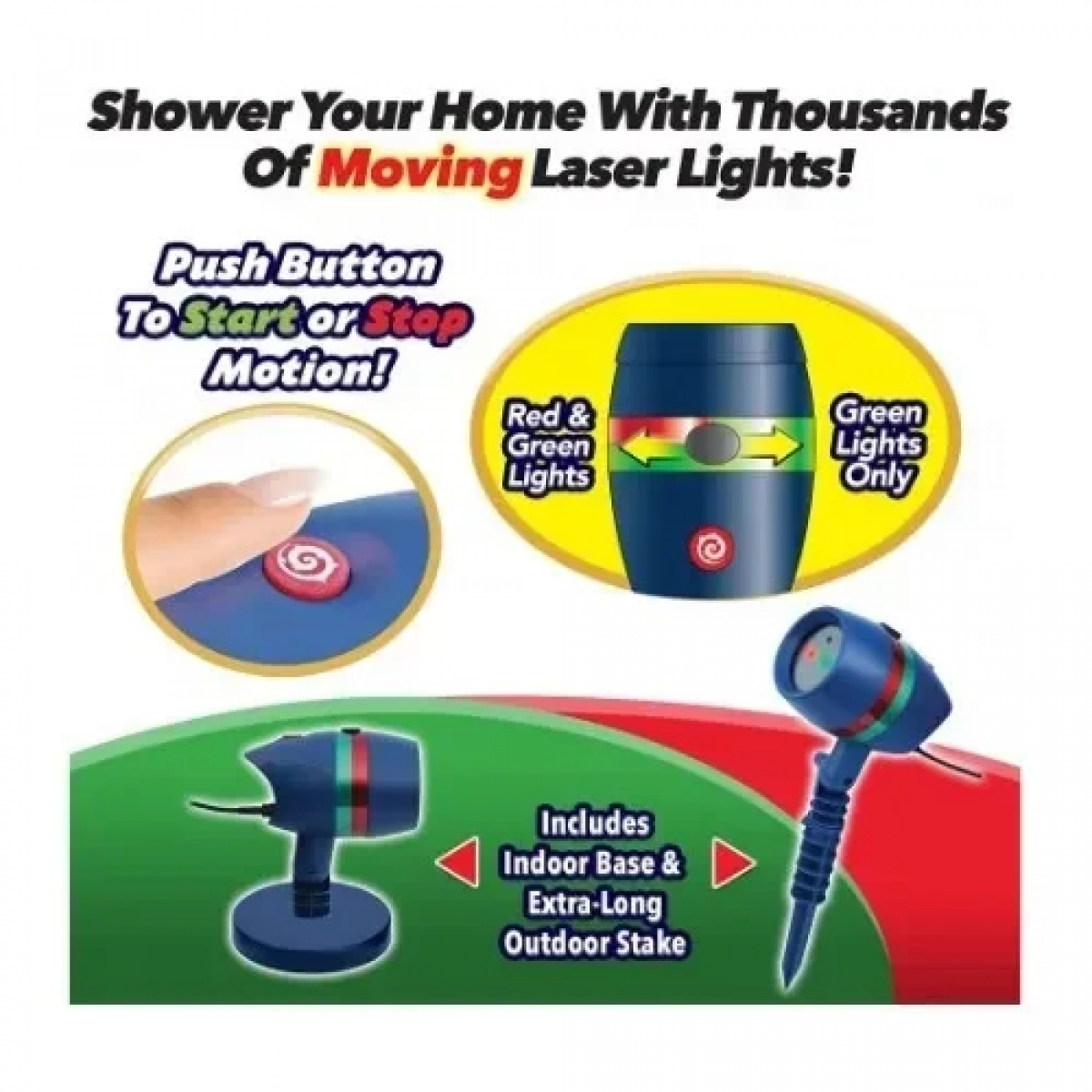 Laser Projector Led Χριστουγεννιάτικος Κήπου LP-O28