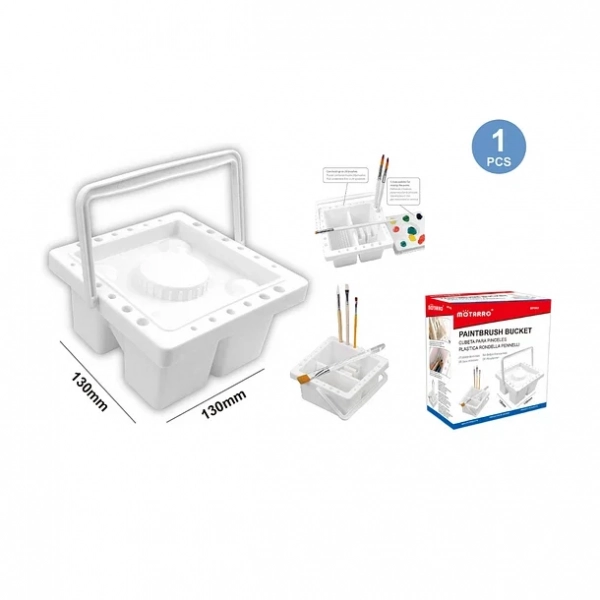 Motarro Κάδος Για Βούρτσες 13*13cm MP062