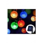 30 Χριστουγεννιάτικα Λαμπάκια LED Πολύχρωμα 6.5μ Ηλιακά σε Σειρά με Προγράμματα 03005SLB00CL - Image 2