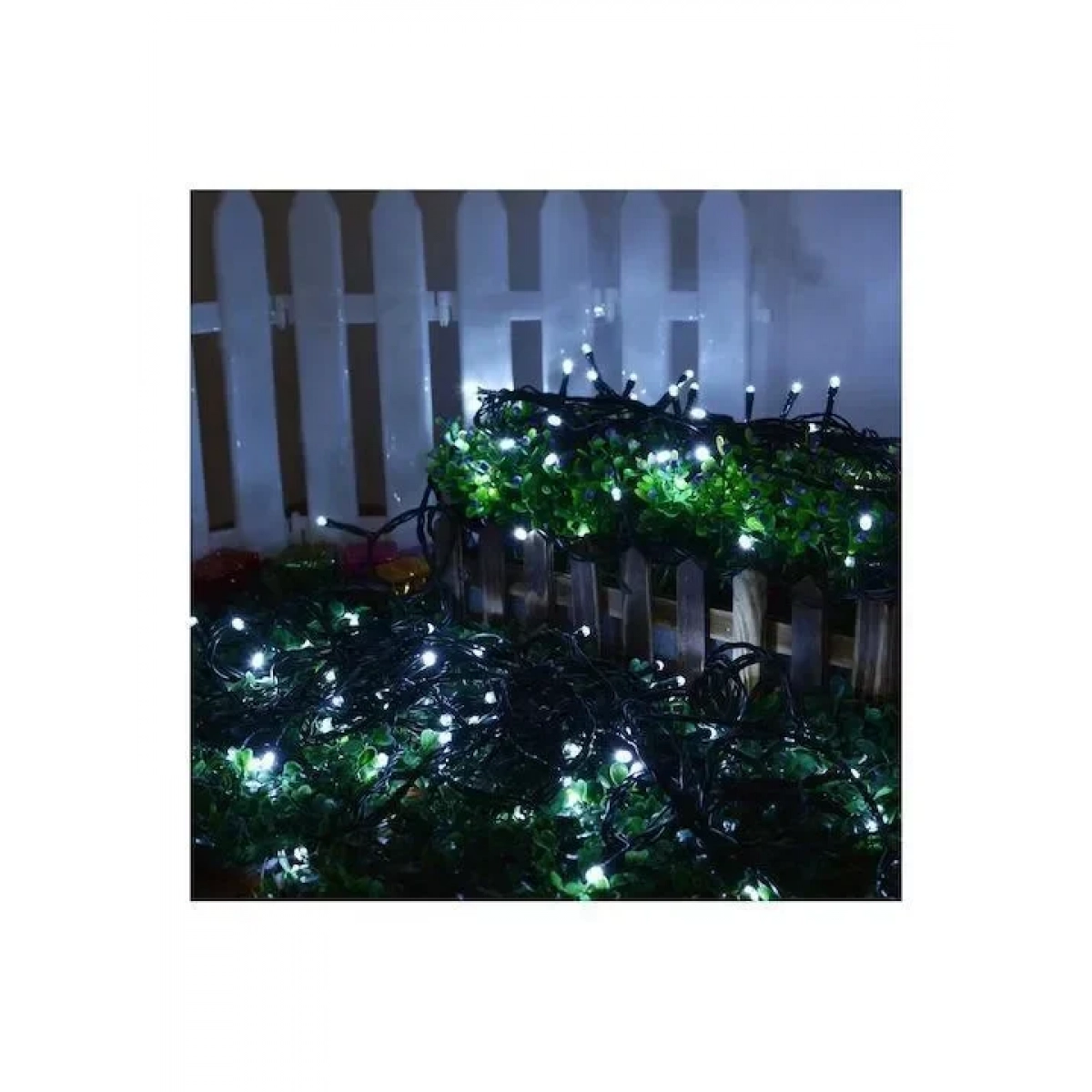100 Χριστουγεννιάτικα Λαμπάκια LED 8μ Ηλιακά σε Σειρά Ψυχρό Λευκό 88705 - Image 3