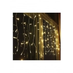 Χριστουγεννιάτικα Λαμπάκια LED Λευκά 3μ x 180εκ τύπου Κουρτίνα