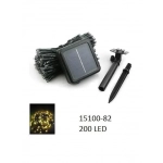 200 Χριστουγεννιάτικα Λαμπάκια LED Θερμό Λευκό 20μ Ηλιακά 15100-82 81006JKG50WW - Image 5