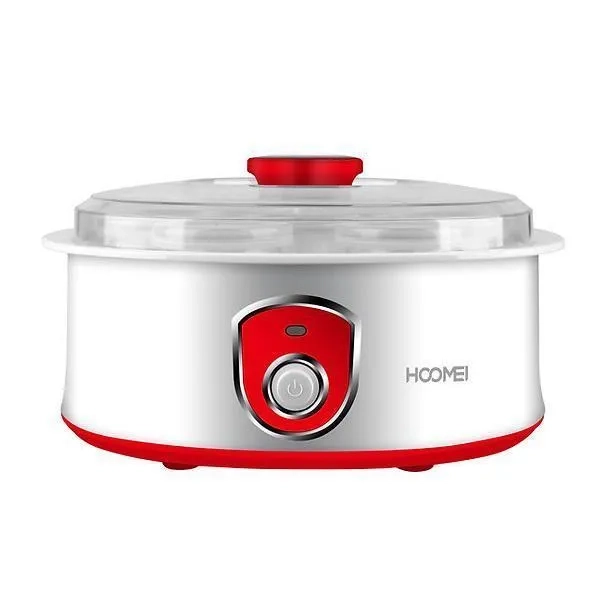 Γιαουρτομηχανή με Κάδο 1.5lt 20W Hoomei HM-6540 Λευκό/Κόκκινο