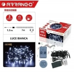 100 Χριστουγεννιάτικα Λαμπάκια LED Ψυχρό Λευκό 8.5Μ Εσωτερικού χώρου σε Σειρά με Πράσινο Καλώδιο Arrango AN76690 - Image 2
