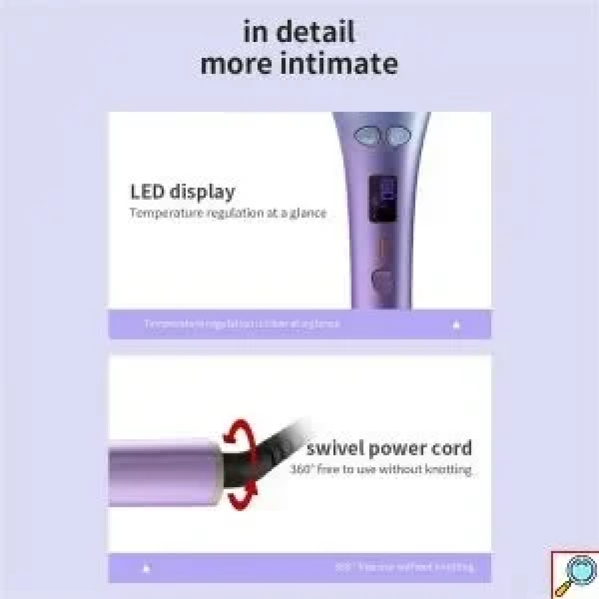 ANDOWL Ηλεκτρική βούρτσα για μπούκλες Q-M203 25W 80°-210°