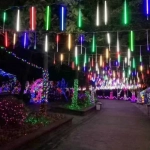 Χριστουγεννιάτικη επεκτεινόμενη LED βροχή μετεωριτών 8 x 47cm RGB