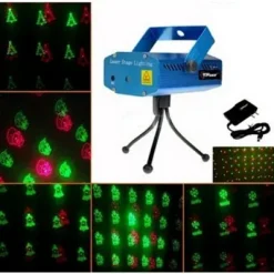 Νυχτερινός Γιορτινός Προβολέας - Φωτορυθμικό με Χριστουγεννιάτικα Σχέδια - Διακοσμητικός Φωτισμός Xmas Laser Projector ARA-SN61-OEM