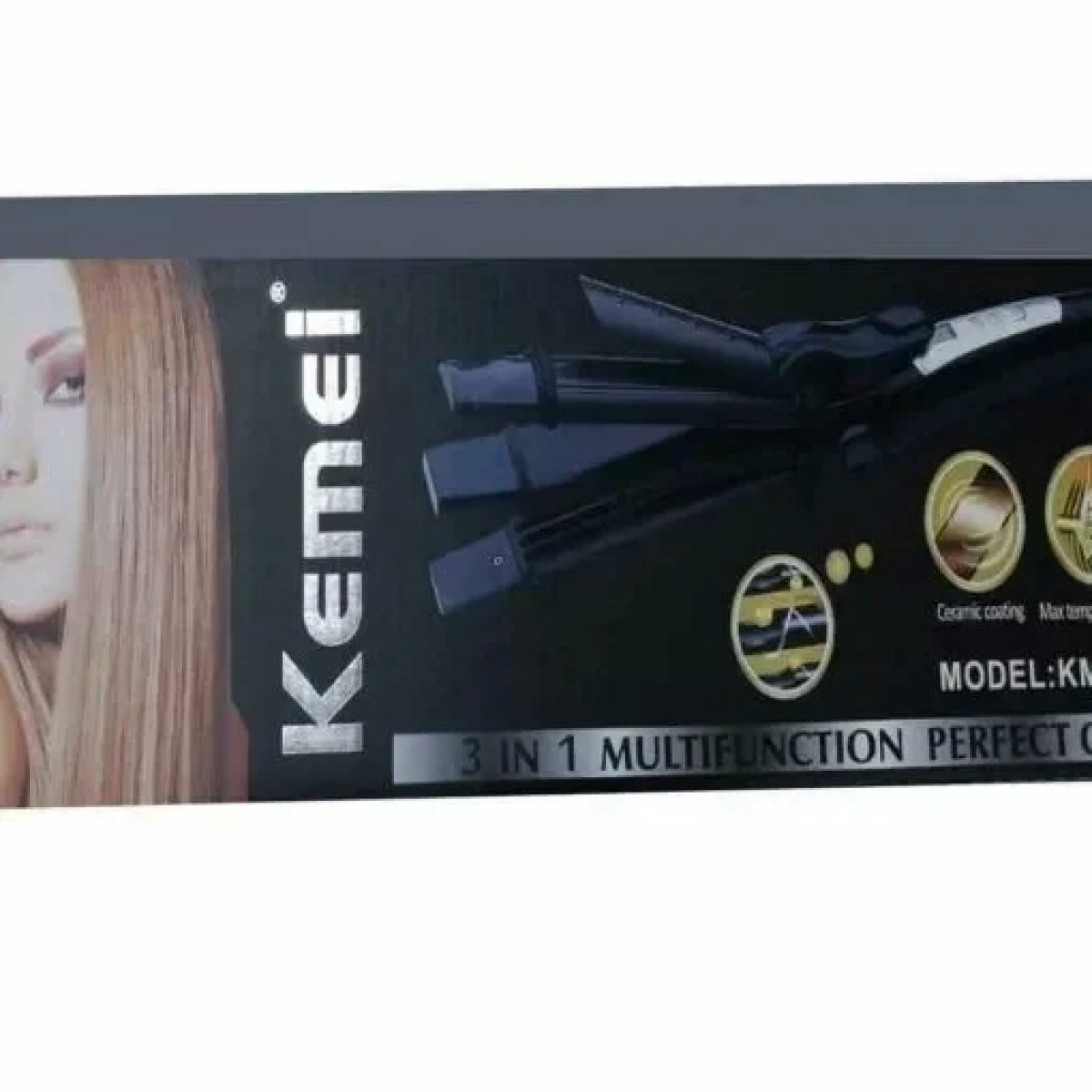 Ψαλίδι μαλλιών 3 σε 1-Multifunction perfect curl KM-988 KEMEI