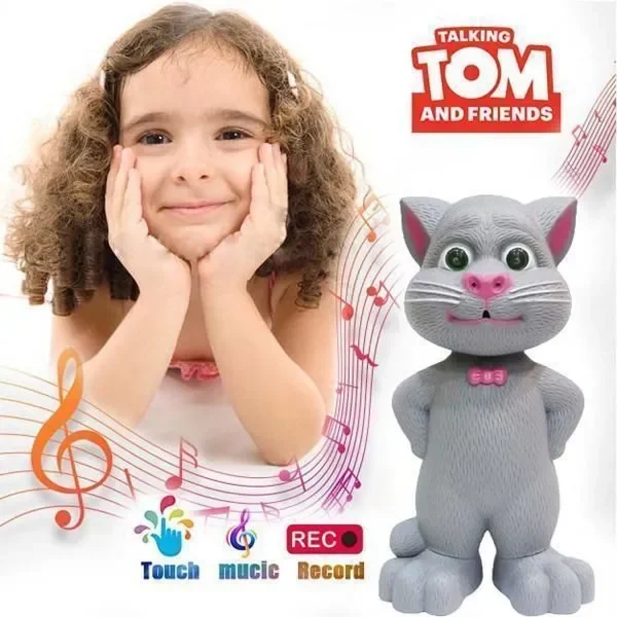 Tom Talking Cat - Ο γατούλης που μιλάει με φωτισμό LED 22εκ