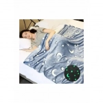 Παιδική Fleece Κουβέρτα 150x120εκ που Φωσφορίζει με Λαμπερά Φωσφορίζοντα Σχέδια - Children's Glow Blanket - Γκρί