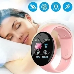 Αδιάβροχο IP67 Smartwatch Ρολόι D18 44mm Activity Tracker Smart Watch - Ροζ