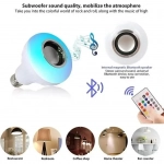 Λάμπα LED με Ηχείο Bluetooth και Ασύρματο Χειριστήριο RGBW για Ντουί E27 RGBW 1000lm 60681