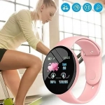 Αδιάβροχο IP67 Smartwatch Ρολόι D18 44mm Activity Tracker Smart Watch - Ροζ